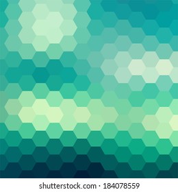 simple colorful background consisting of hexagons
