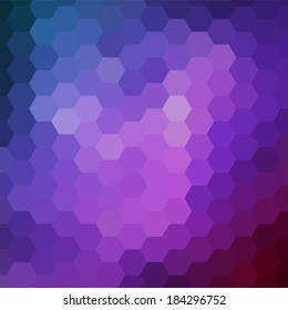simple colorful background consisting of hexagons