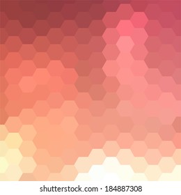 simple colorful background consisting of hexagons