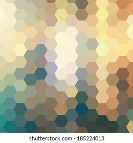 simple colorful background consisting of hexagons