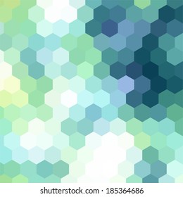 simple colorful background consisting of hexagons