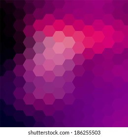 simple colorful background consisting of hexagons