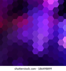simple colorful background consisting of hexagons