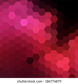 simple colorful background consisting of hexagons