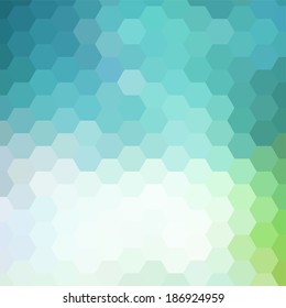 simple colorful background consisting of hexagons