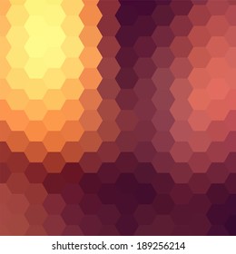 simple colorful background consisting of hexagons