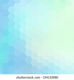 simple colorful background consisting of hexagons