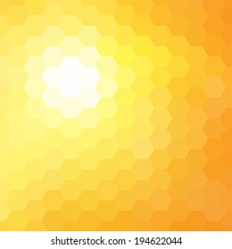 simple colorful background consisting of hexagons