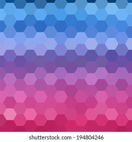 simple colorful background consisting of hexagons