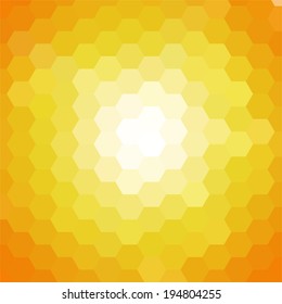 simple colorful background consisting of hexagons