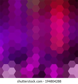 simple colorful background consisting of hexagons