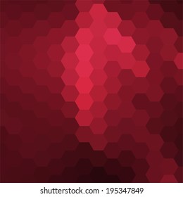 simple colorful background consisting of hexagons