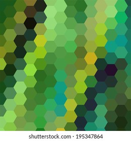 simple colorful background consisting of hexagons
