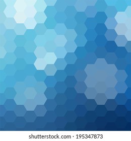 simple colorful background consisting of hexagons