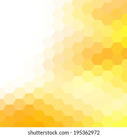 simple colorful background consisting of hexagons