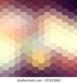 simple colorful background consisting of hexagons