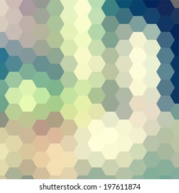 simple colorful background consisting of hexagons