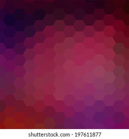 simple colorful background consisting of hexagons