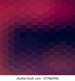 simple colorful background consisting of hexagons