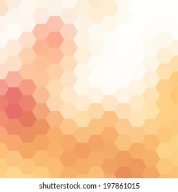 simple colorful background consisting of hexagons