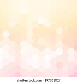 simple colorful background consisting of hexagons