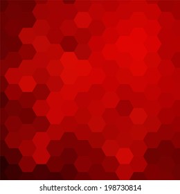 simple colorful background consisting of hexagons
