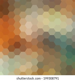 simple colorful background consisting of hexagons