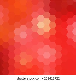 simple colorful background consisting of hexagons