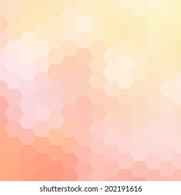simple colorful background consisting of hexagons
