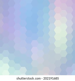 simple colorful background consisting of hexagons