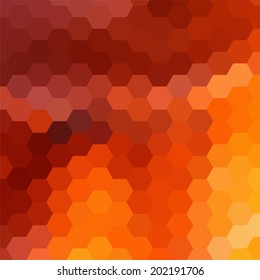 simple colorful background consisting of hexagons