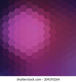 simple colorful background consisting of hexagons