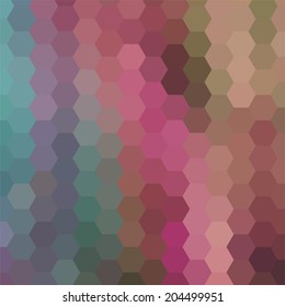 simple colorful background consisting of hexagons