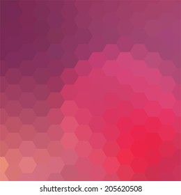 simple colorful background consisting of hexagons