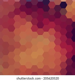 simple colorful background consisting of hexagons
