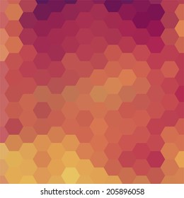 simple colorful background consisting of hexagons