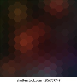 simple colorful background consisting of hexagons