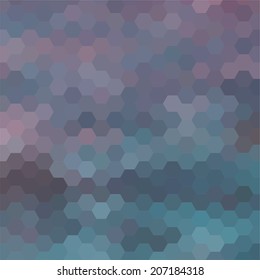 simple colorful background consisting of hexagons