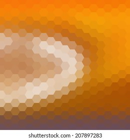 simple colorful background consisting of hexagons