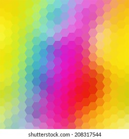 simple colorful background consisting of hexagons