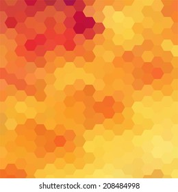 simple colorful background consisting of hexagons