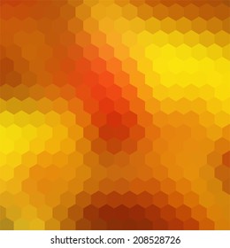 simple colorful background consisting of hexagons