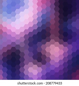 simple colorful background consisting of hexagons