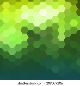 simple colorful background consisting of hexagons