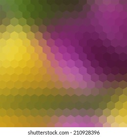 simple colorful background consisting of hexagons