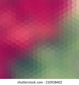 simple colorful background consisting of hexagons