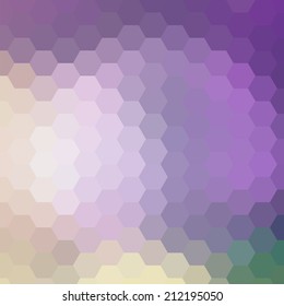 einfacher bunter Hintergrund, bestehend aus Hexagons