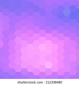 simple colorful background consisting of hexagons
