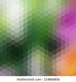 simple colorful background consisting of hexagons