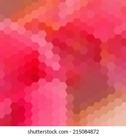 simple colorful background consisting of hexagons